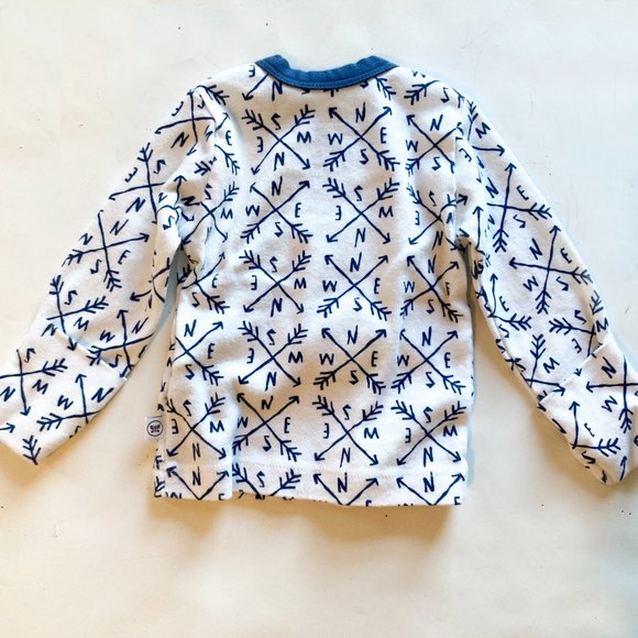 HonestBaby Long Sleeve Side-Snap Kimono Tops, 2 Pack - Picture 4 of 8